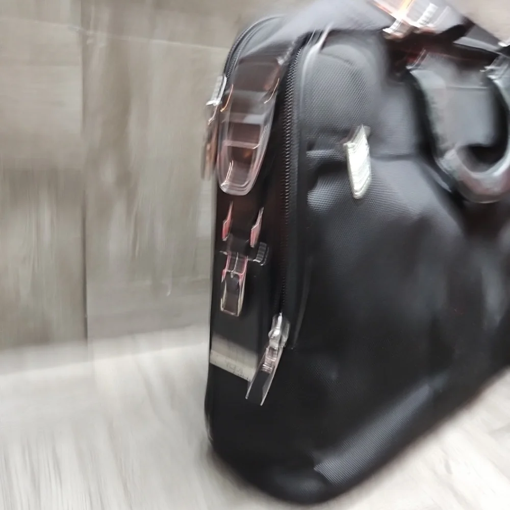 TUMI Arrive Narita Laptop Briefcase 25611D BLK Bag Shoulder Strap Nylon Leather